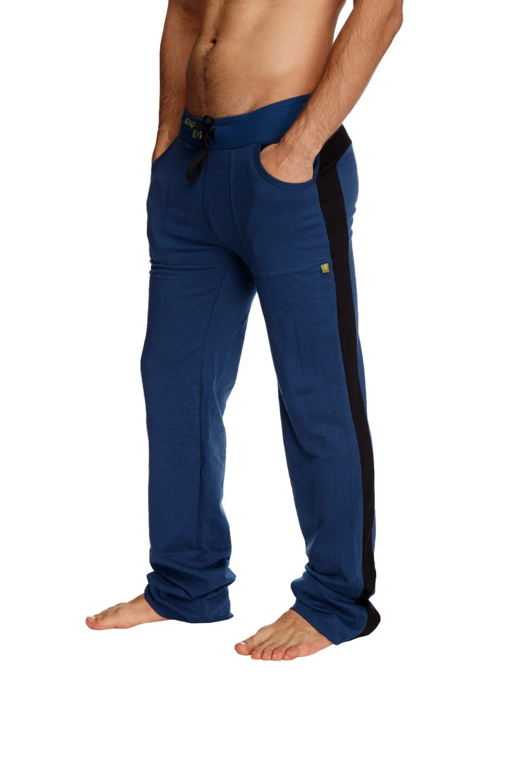 4-rth MEN Eco-Track & Yoga Sweat Pant (Royal Blue W/Black)