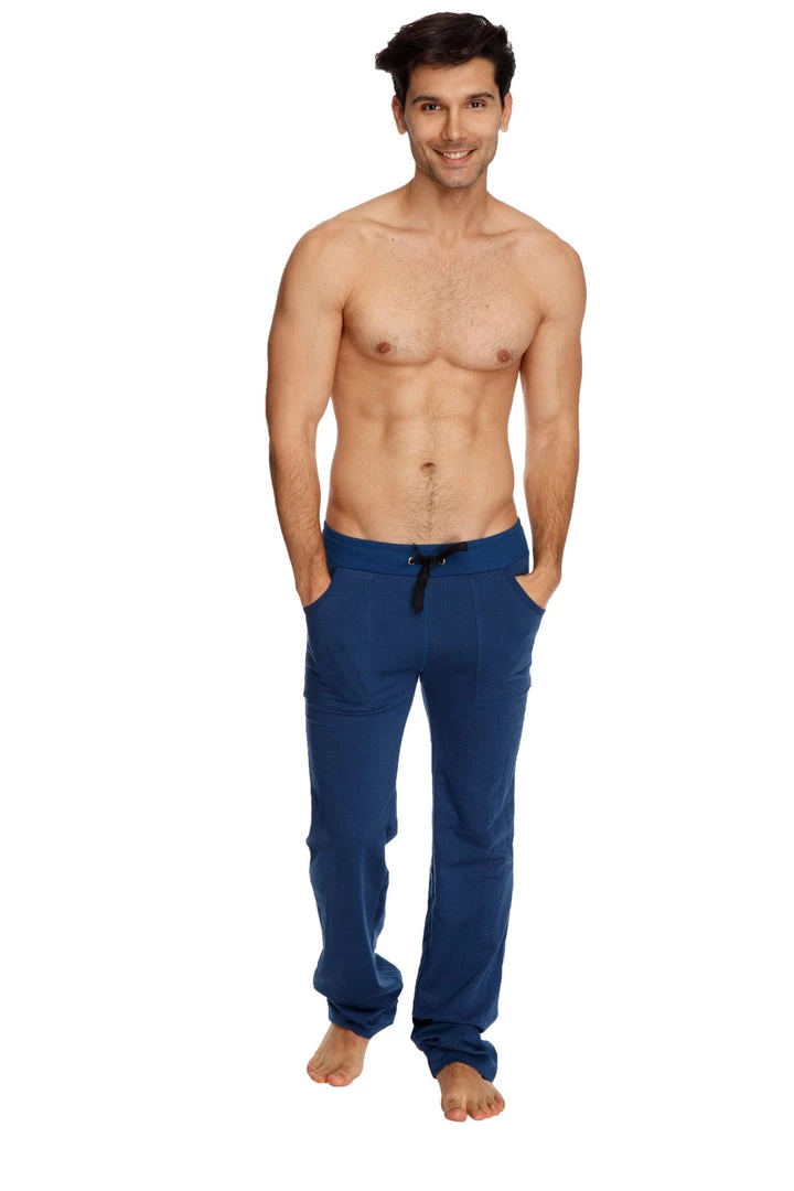 4-rth MEN Eco-Track & Yoga Sweat Pant (Royal Blue W/Black)