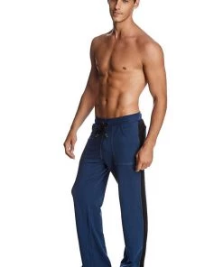 4-rth MEN Eco-Track & Yoga Sweat Pant (Royal Blue W/Black)