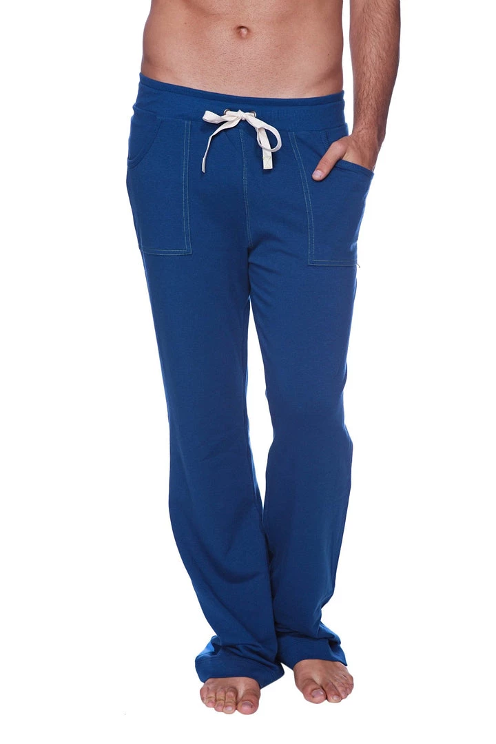4-rth Eco-Track & Yoga Sweat Pant (Royal Blue W/Ice Blue) MEN