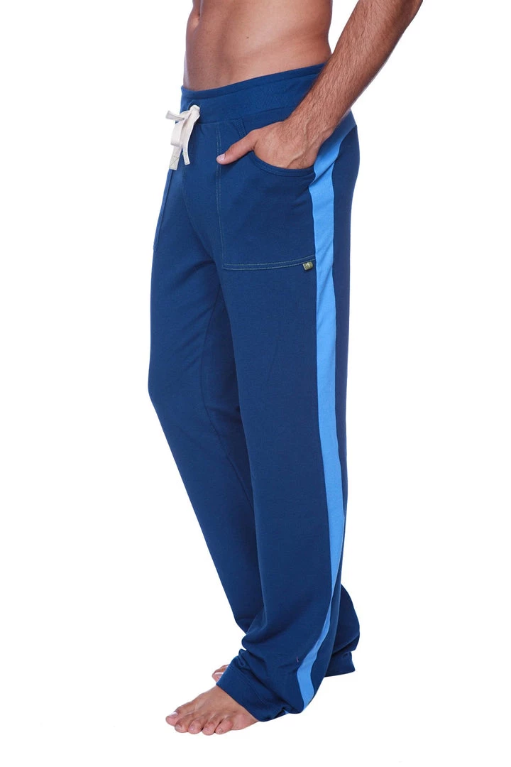 4-rth Eco-Track & Yoga Sweat Pant (Royal Blue W/Ice Blue) MEN