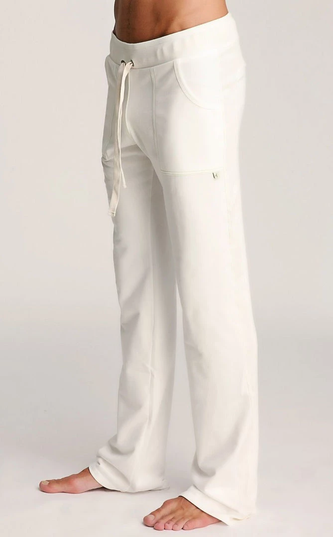 4-rth MEN Eco-Track & Yoga Sweat Pant (White)
