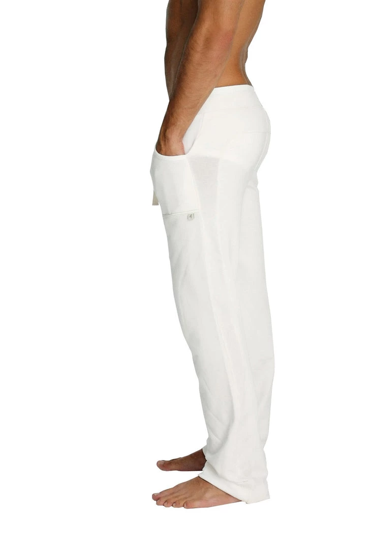 4-rth MEN Eco-Track & Yoga Sweat Pant (White)