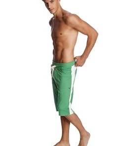 4-rth Eco-Track Short (Bamboo Green W White) MEN