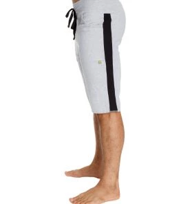 4-rth MEN Eco-Track Short (Heather Grey W/Black)
