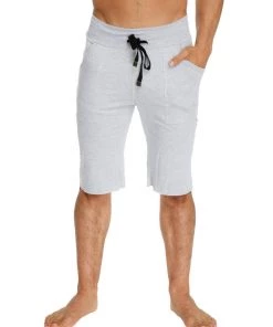 4-rth MEN Eco-Track Short (Heather Grey W/Black)