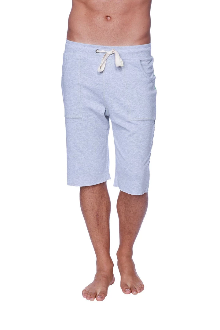 4-rth Eco-Track Short (Heather Grey W/Green)