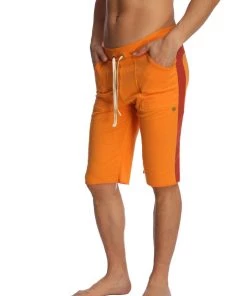 4-rth MEN Eco-Track Short (Orange W/Cinnabar)