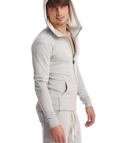 4-rth Hoodies + Sleeveless Edge Form-fit Crossover Yoga Track Performance Hoodie (Heather Grey)