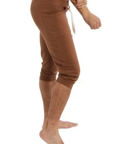 4-rth Edge Cuffed Yoga Pants (Chocolate) Track Athletic Pants