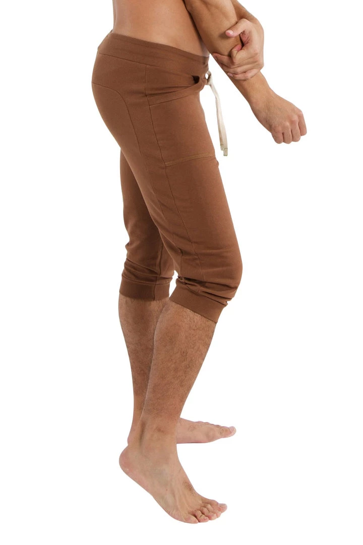 4-rth Edge Cuffed Yoga Pants (Chocolate) Track Athletic Pants