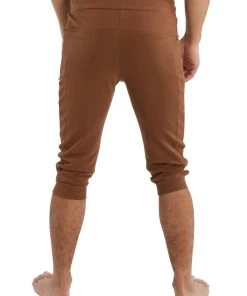 4-rth Edge Cuffed Yoga Pants (Chocolate) Track Athletic Pants