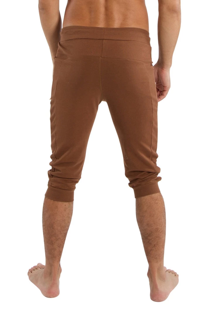 4-rth Edge Cuffed Yoga Pants (Chocolate) Track Athletic Pants
