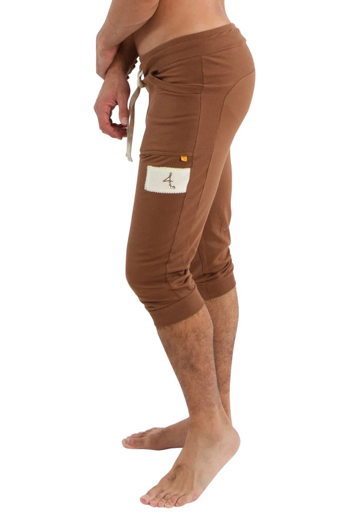 4-rth Edge Cuffed Yoga Pants (Chocolate) Track Athletic Pants