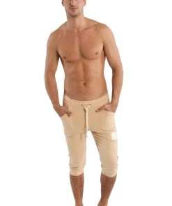 4-rth Edge Cuffed Yoga Pants (Sand) Track Athletic Pants