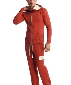 4-rth Edge Eco-Track & Yoga Sweat Pant (Cinnabar) Track Athletic Pants