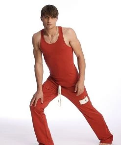 4-rth Edge Eco-Track & Yoga Sweat Pant (Cinnabar) Track Athletic Pants