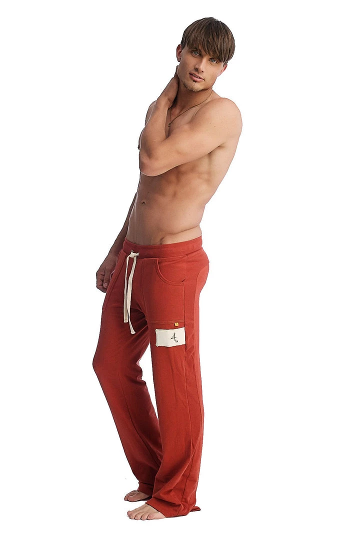 4-rth Edge Eco-Track & Yoga Sweat Pant (Cinnabar) Track Athletic Pants