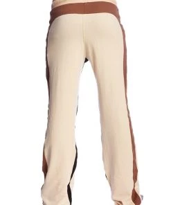 4-rth Track Athletic Pants Edge Eco-Track & Yoga Sweat Pant (Sand W/Chocolate & Black)