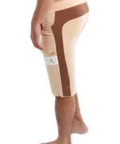 4-rth Athletic Shorts Edge Eco-Track Short (Sand W/Chocolate)