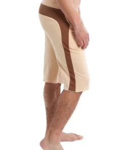 4-rth Athletic Shorts Edge Eco-Track Short (Sand W/Chocolate)