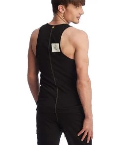 4-rth Tank Tops Edge Sustain Tank Top (Black)