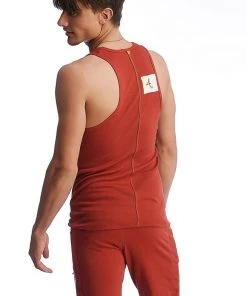 4-rth Tank Tops Edge Sustain Tank Top (Cinnabar)