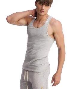 4-rth Tank Tops Edge Sustain Tank Top (Heather Grey)