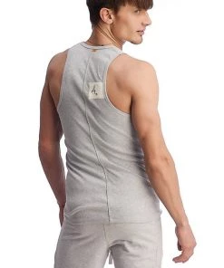 4-rth Tank Tops Edge Sustain Tank Top (Heather Grey)