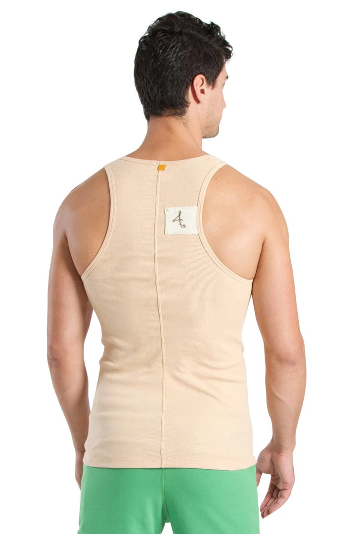 4-rth Tank Tops Edge Sustain Tank Top (Sand Beige)