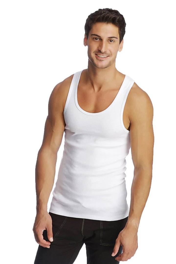 4-rth Edge Sustain Tank Top (White) Tank Tops
