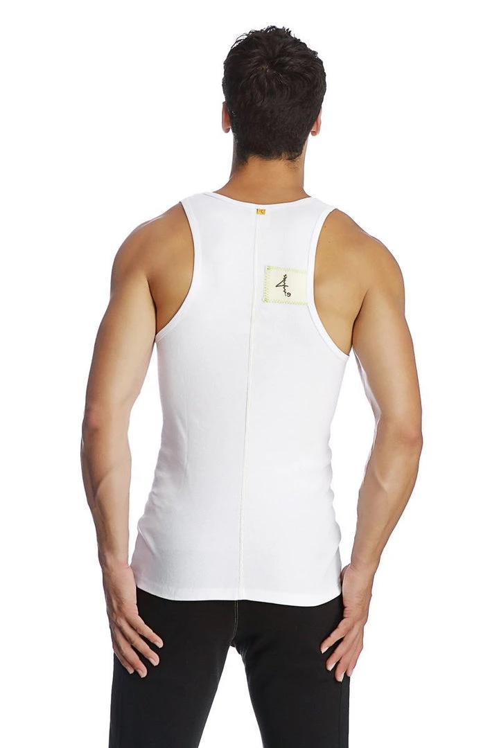 4-rth Edge Sustain Tank Top (White) Tank Tops
