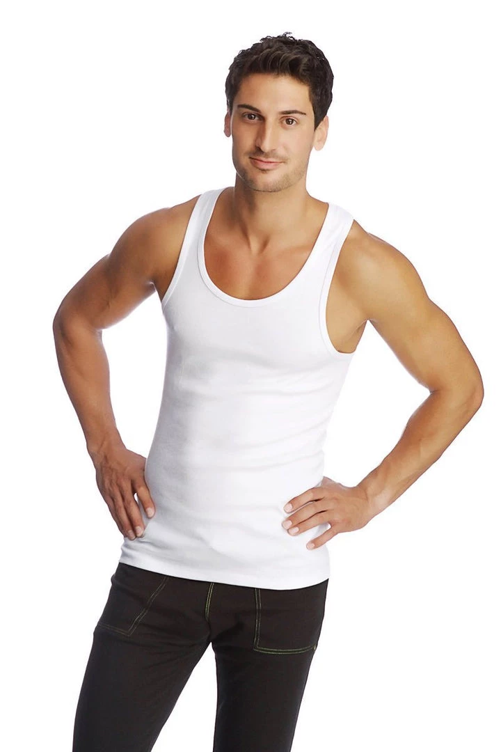 4-rth Edge Sustain Tank Top (White) Tank Tops