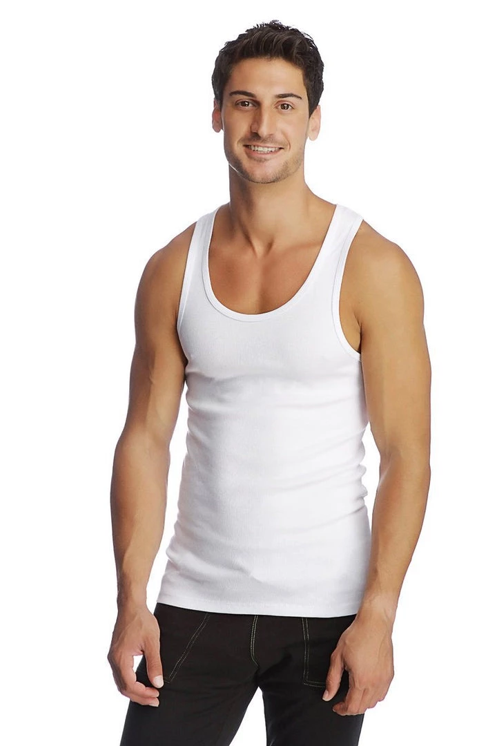 4-rth Edge Sustain Tank Top (White) Tank Tops