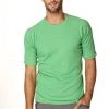 4-rth Hybrid CREW Neck Raglan Tee (Bamboo Green) MEN