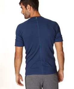 4-rth MEN Hybrid CREW Neck Raglan Tee (Royal Blue)