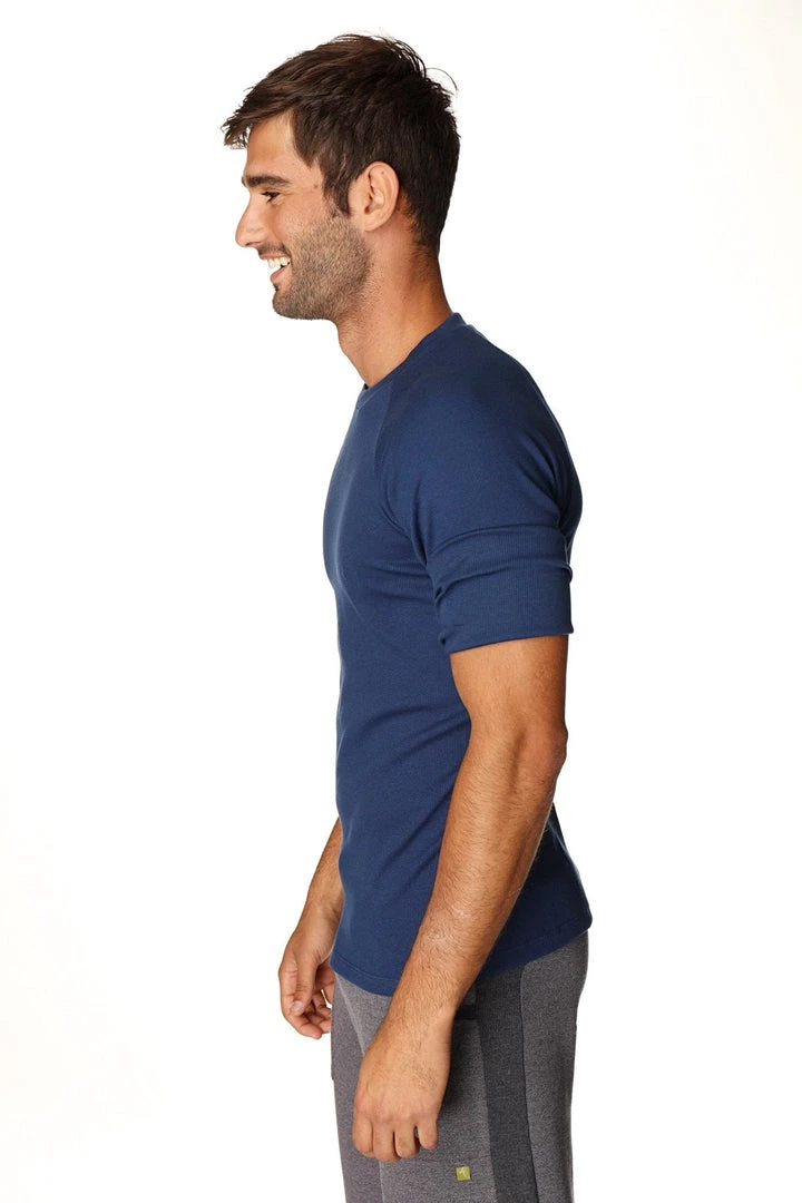 4-rth MEN Hybrid CREW Neck Raglan Tee (Royal Blue)