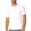 4-rth Hybrid CREW Neck Raglan Tee (White) MEN