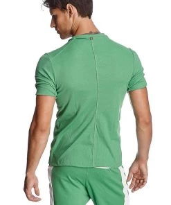 4-rth MEN Hybrid V-Neck (Bamboo Green)