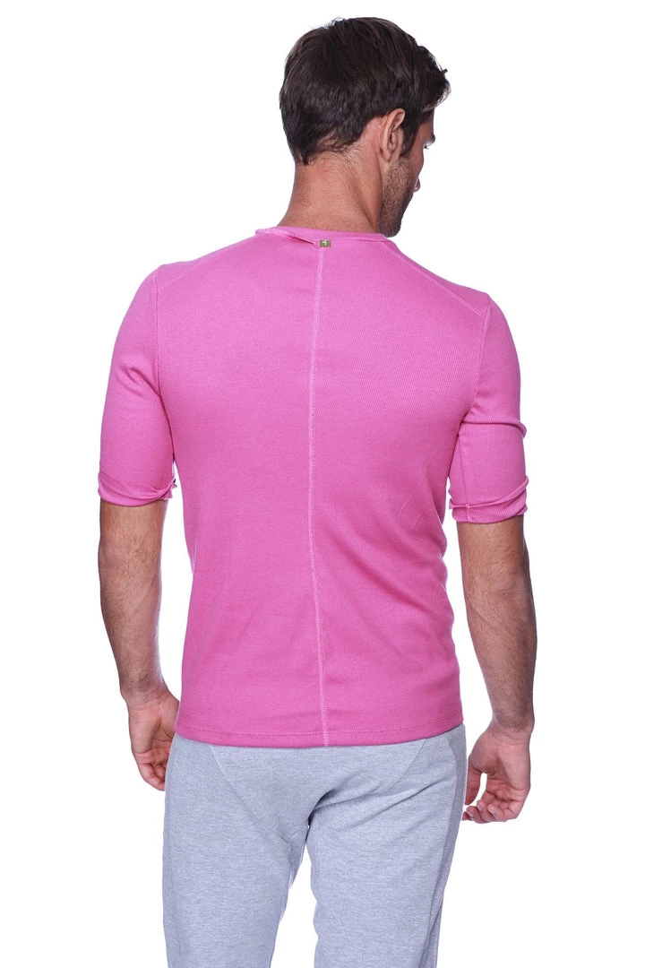 4-rth MEN Hybrid V-Neck (Berry)