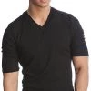 4-rth MEN Hybrid V-Neck (Black)