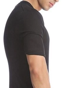 4-rth MEN Hybrid V-Neck (Black)