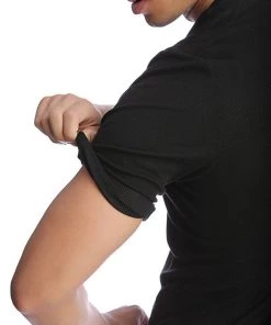 4-rth MEN Hybrid V-Neck (Black)