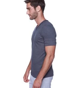 4-rth Hybrid V-Neck (Charcoal)