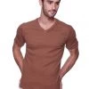 4-rth MEN Hybrid V-Neck (Chocolate)