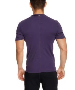 4-rth MEN Hybrid V-Neck (Eggplant Purple)