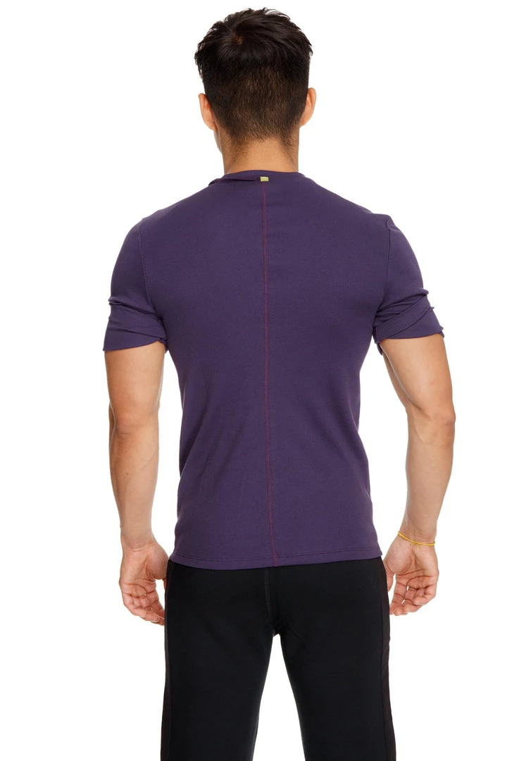 4-rth MEN Hybrid V-Neck (Eggplant Purple)