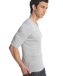 4-rth Hybrid V-Neck (Heather Gray)