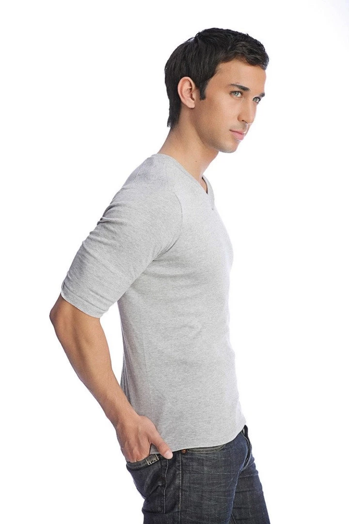 4-rth Hybrid V-Neck (Heather Gray)