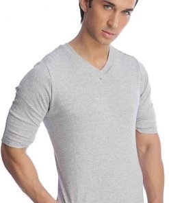 4-rth Hybrid V-Neck (Heather Gray)